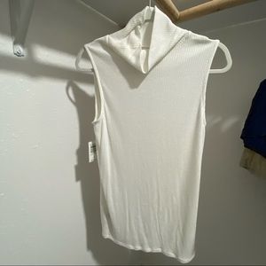 NWT white turtle neck sleeveless